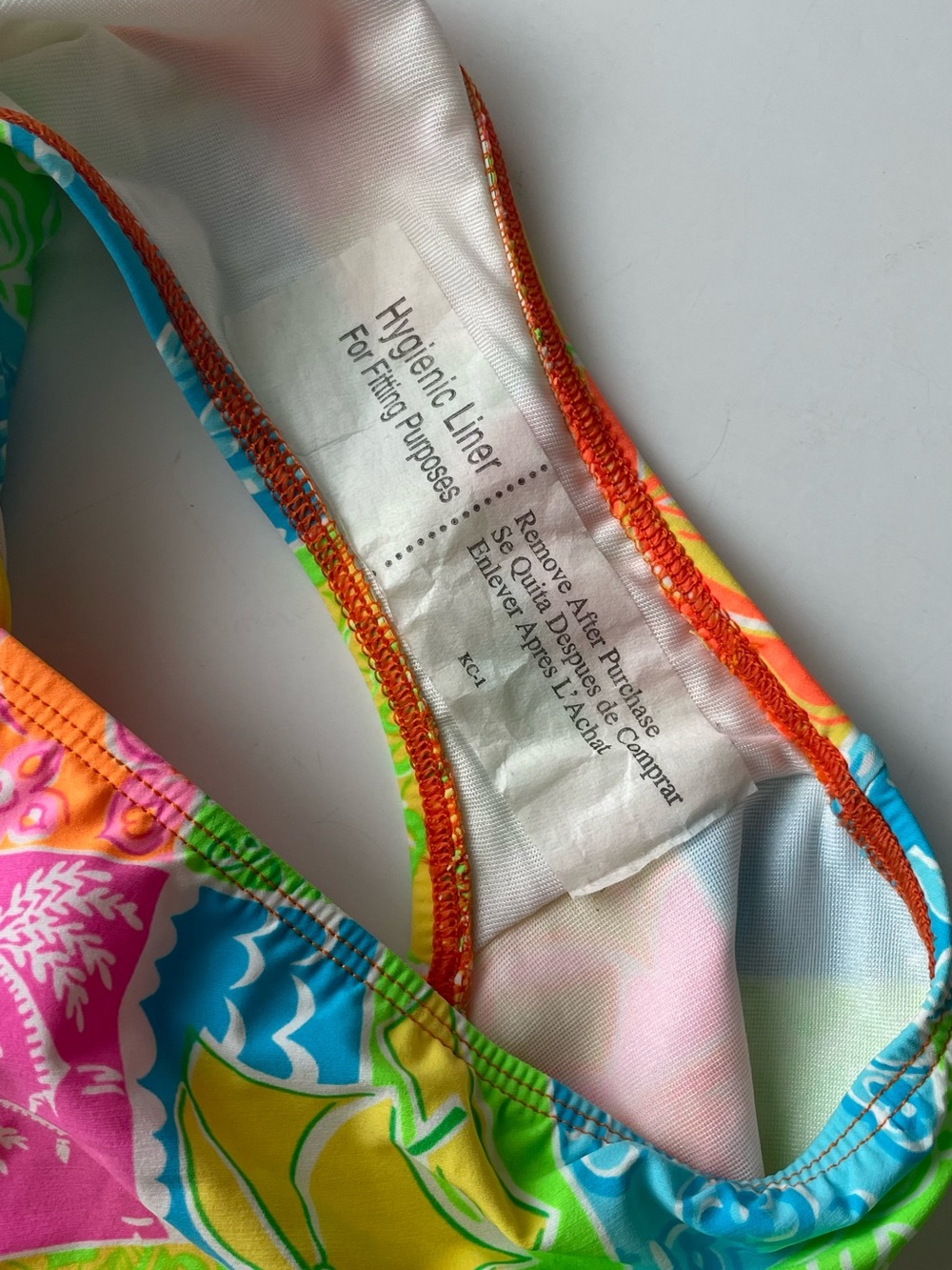 Vintage Ralph Ralph Lauren Patchwork Triangle Bikini Set Size L Y2K - Picture 9 of 9
